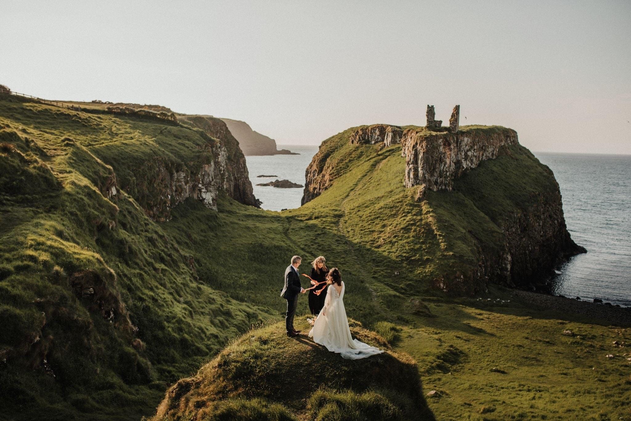 Dunseverick Castle Adventure Destination Wedding in Ireland