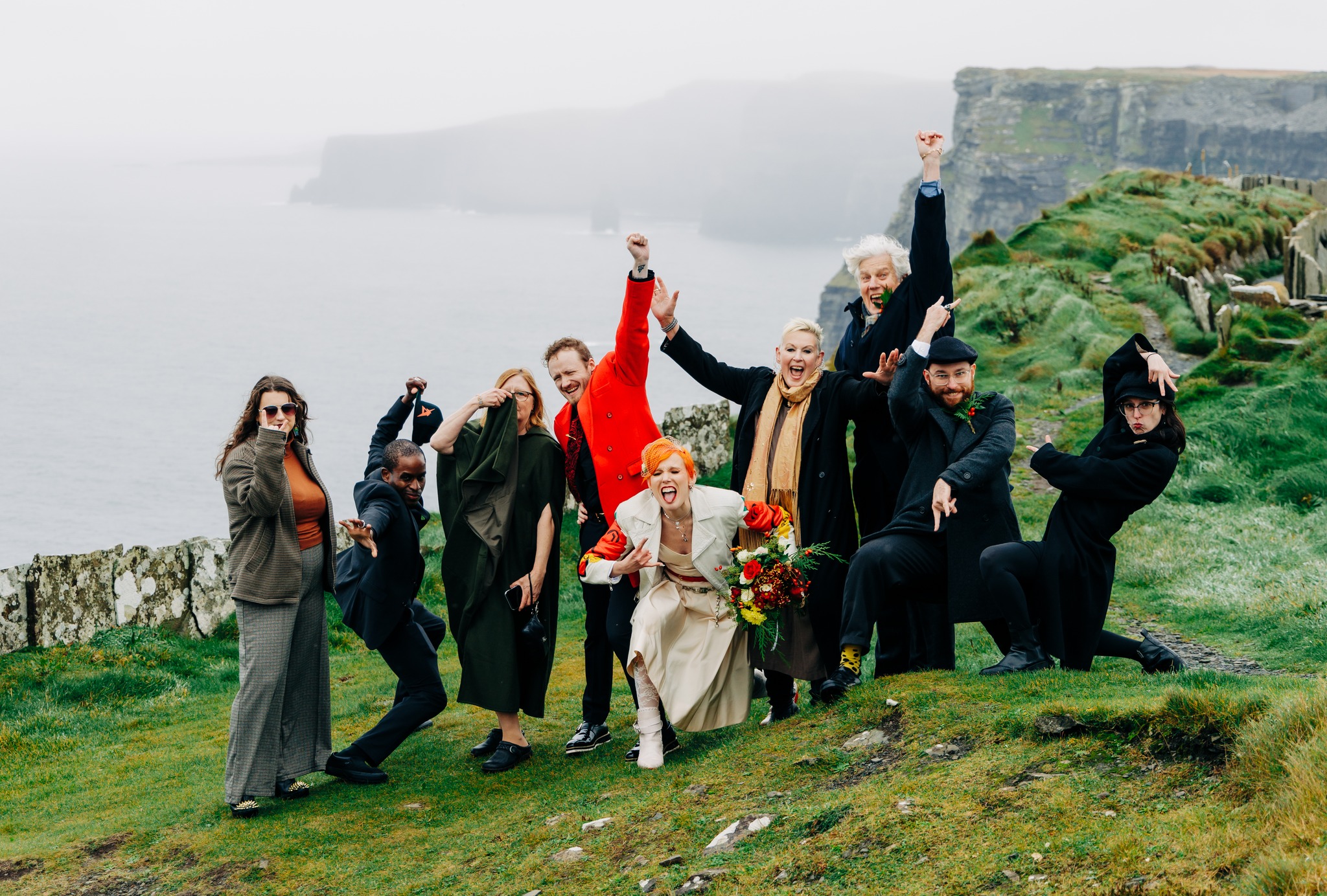 Eloping in Ireland Halloween Elopement at the Cliffs of Moher