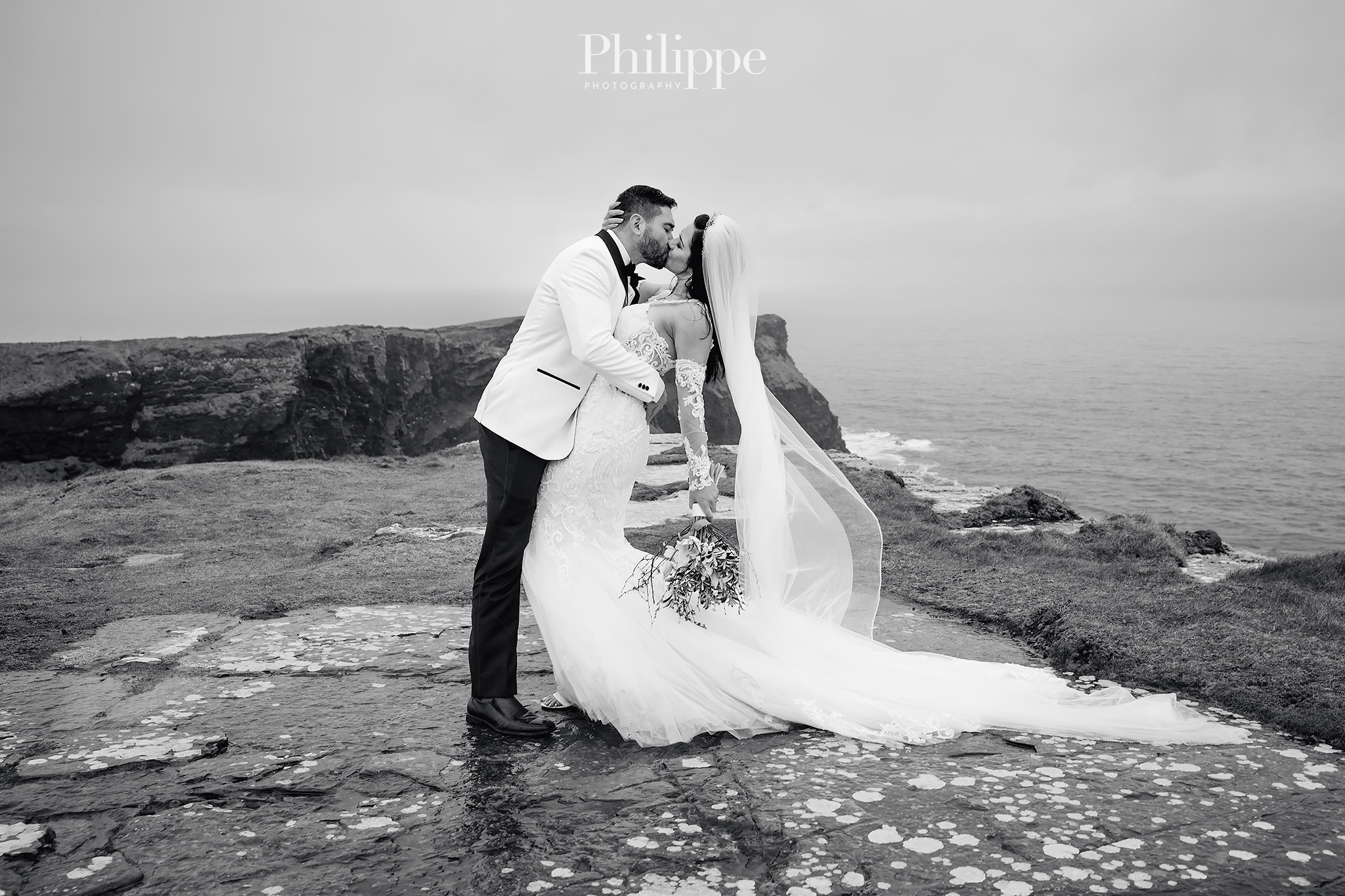 Eloping in Ireland Romantic Cliffs of Moher Elopement