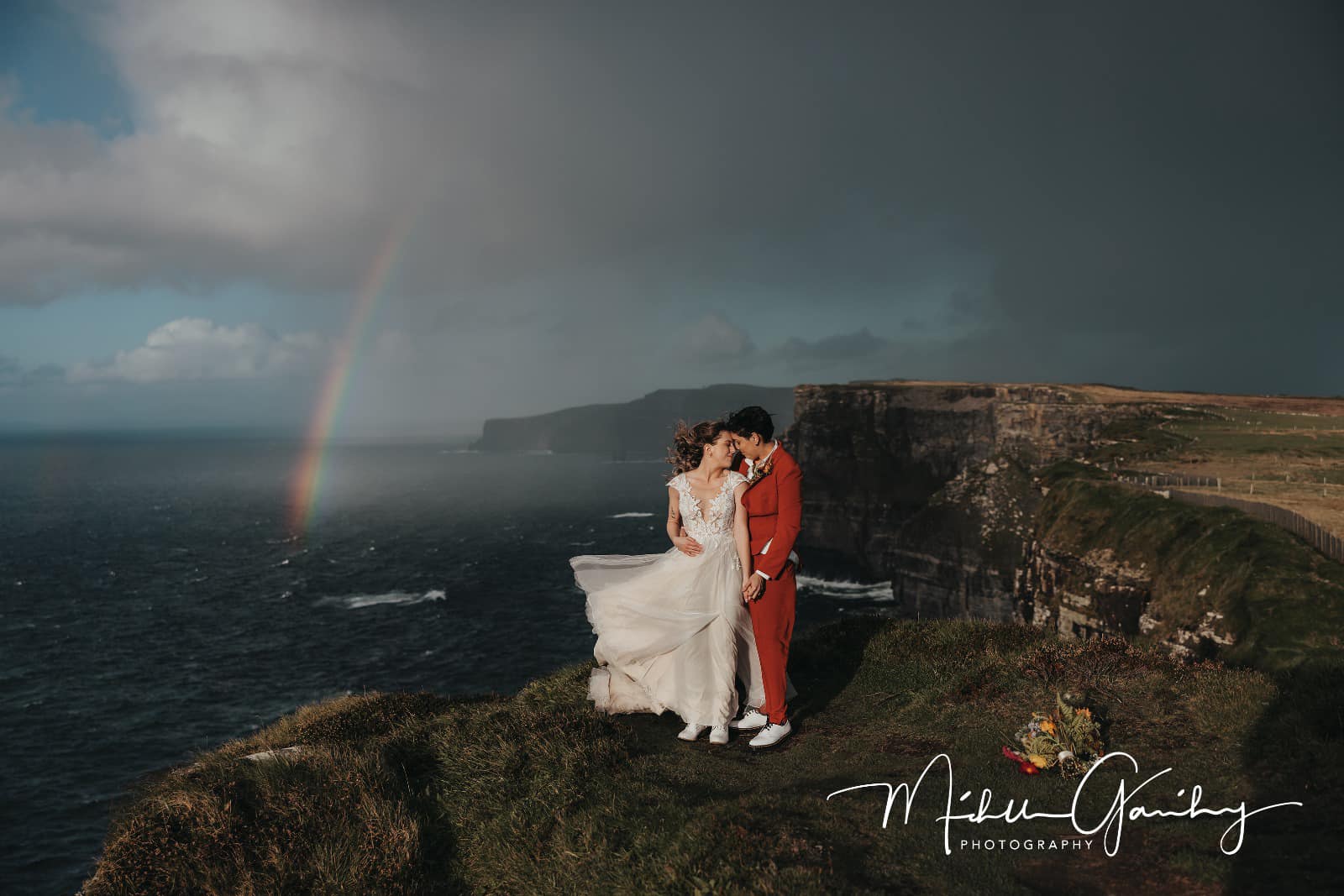 Eloping in Ireland Same Sex Destination Wedding at the Cliffs of Moher