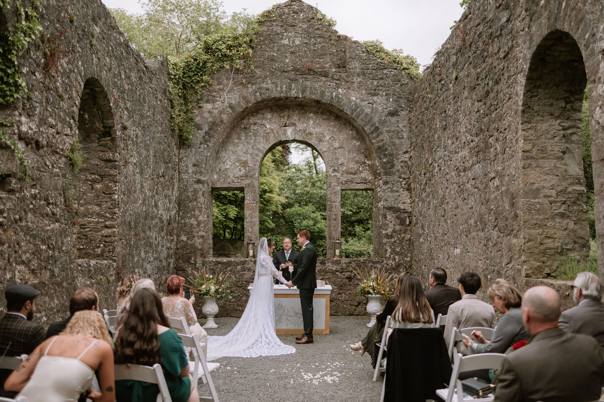 Loughcrew Church Destination Elopement Wedding Ireland