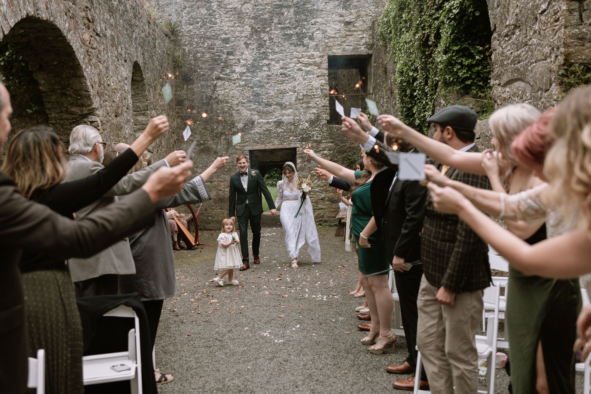 Loughcrew Church Elopement Wedding in Ireland