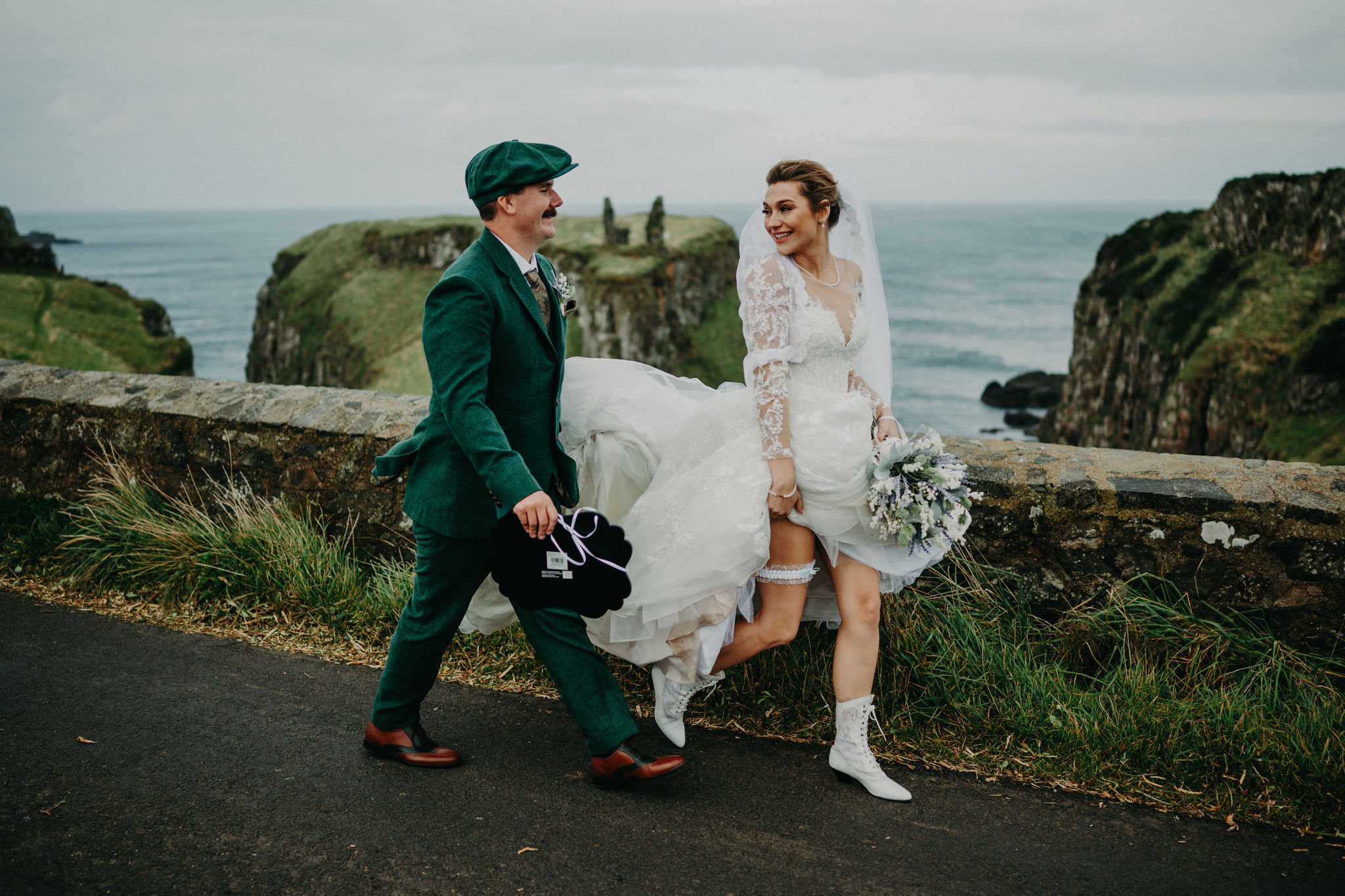 Eloping in Ireland - Dunseverick Castle Destination Elopement Planner in Ireland