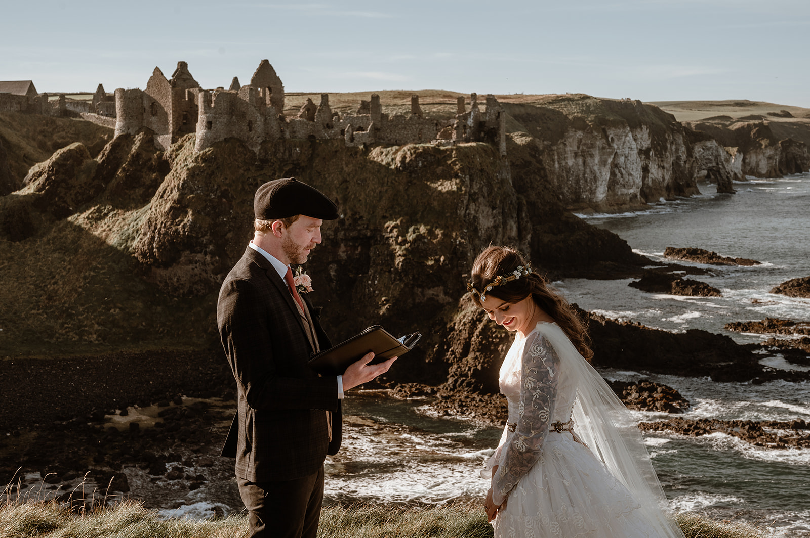 Epic Dunluce Castle Elopement in Northern Ireland