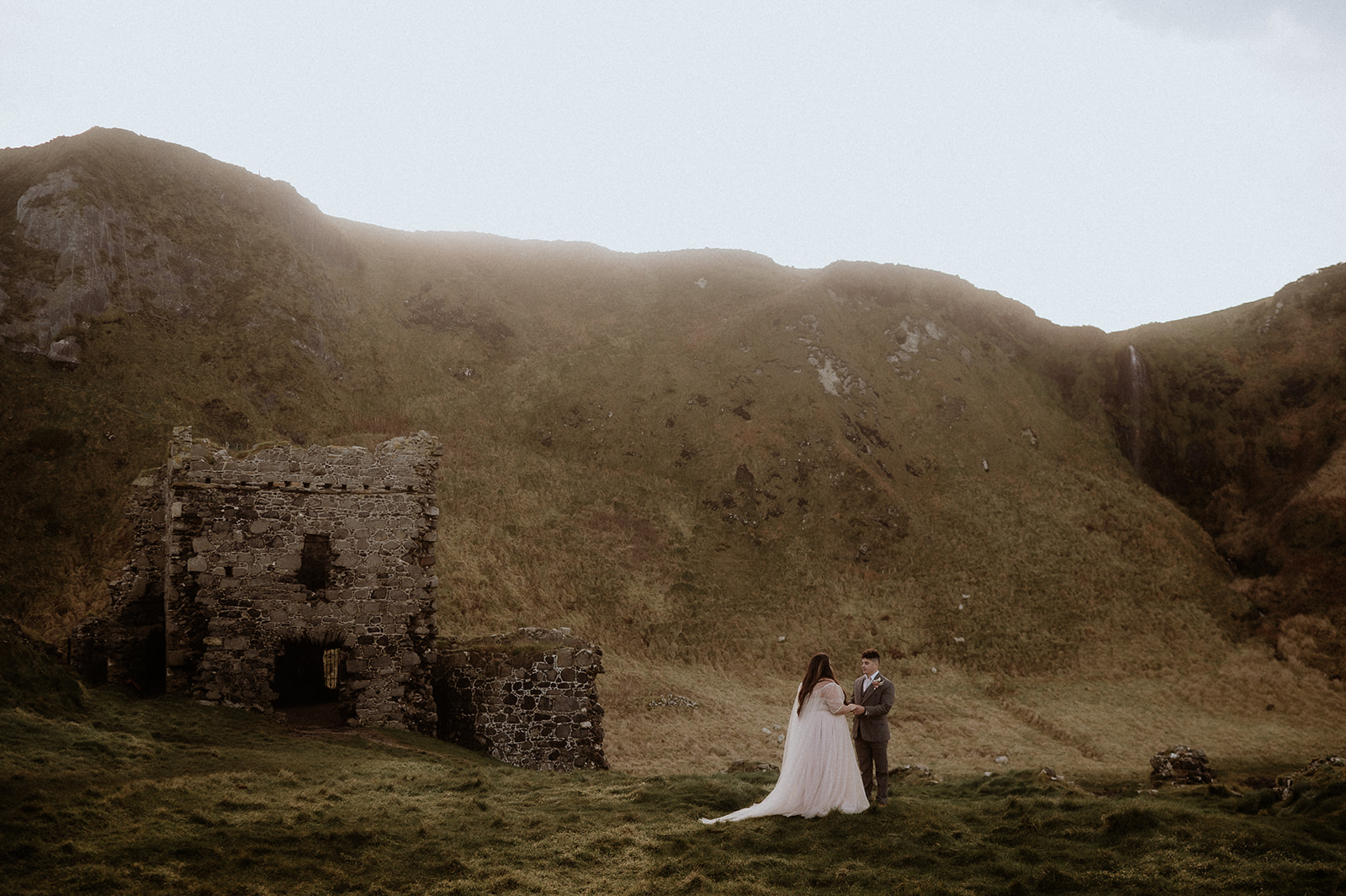 Vow Renewal in Ireland at Kinbane Castle