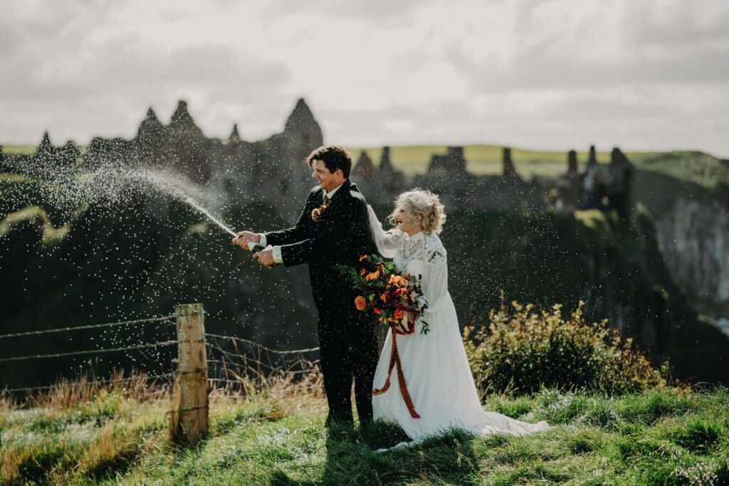 Renewal of vows in Ireland at Dunluce Castle